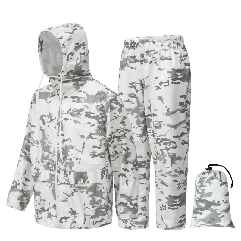 Outdoor Hunting Coat - بدلة معطف وسروال مطر مقاومة للعواصف