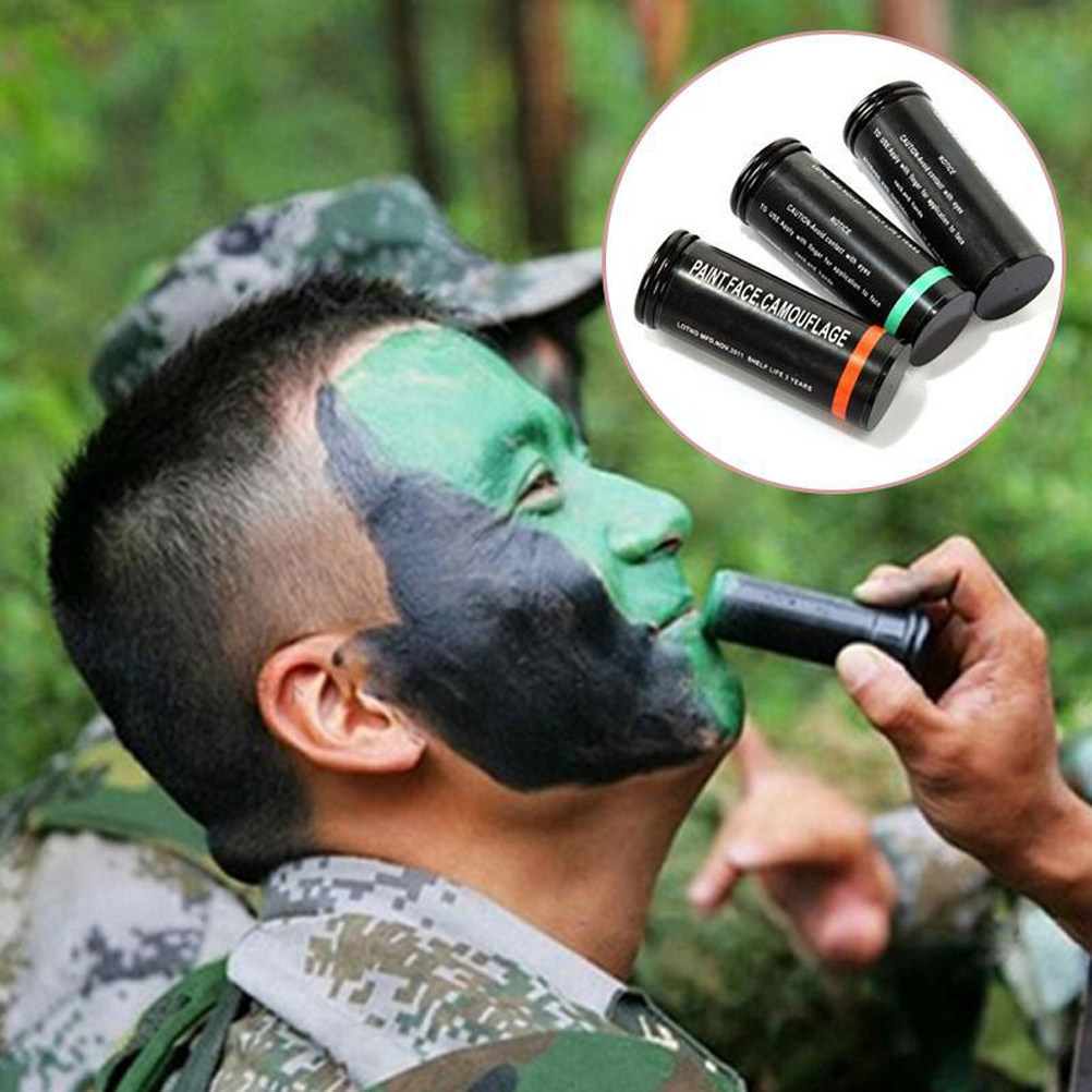 Camo Face Paint - طقم طلاء وجه مموه من 3