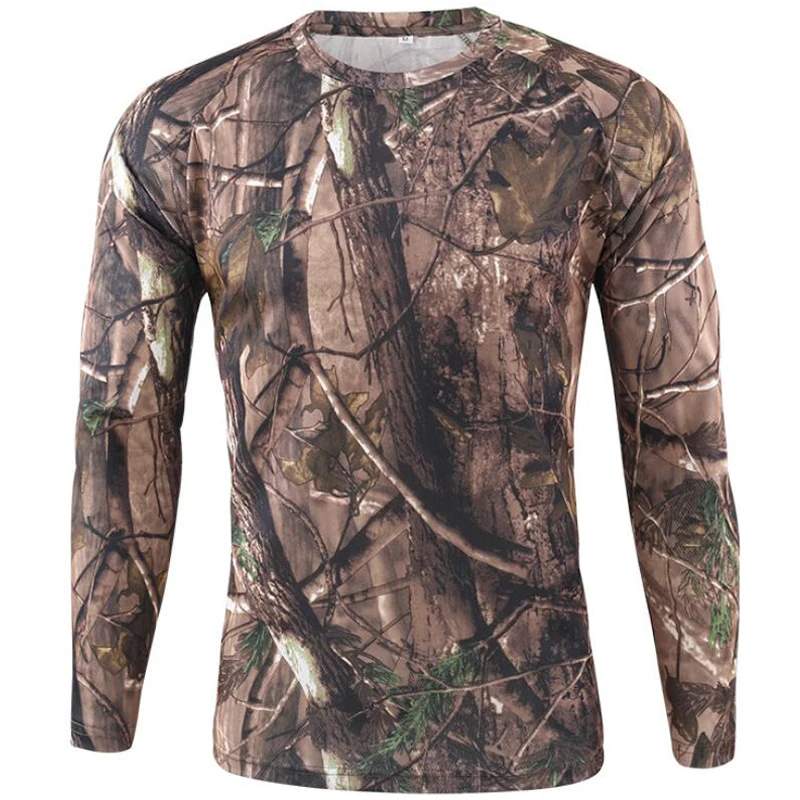 تي شيرت مموه بأكمام طويلة للرج - مراجعة Outdoor Hunting T Shirts وسعره