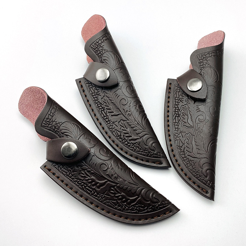 جلد البقر سكين غمد في الهواء ا - مراجعة Outdoor Hunting Knife Set وسعره