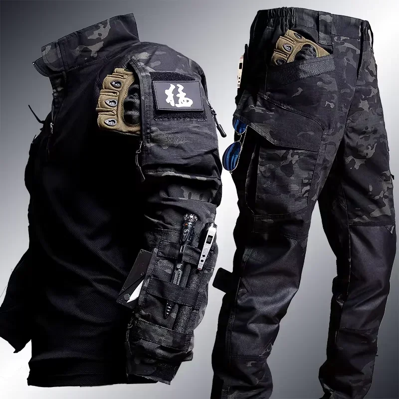 طقم قميص وبنطلون تكتيكي Multic - مراجعة Hunting Outdoor Pants وسعره