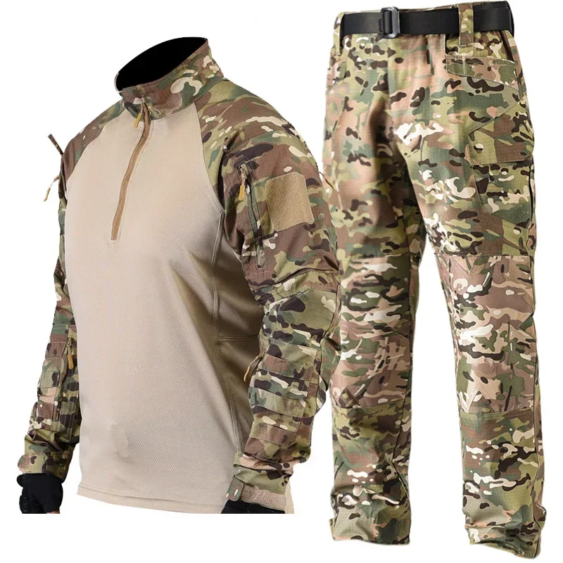 طقم قميص وبنطلون تكتيكي Multic - مراجعة Hunting Outdoor Pants وسعره