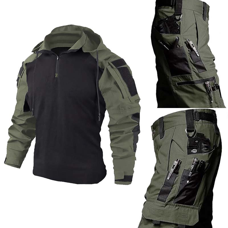 طقم قميص وبنطلون تكتيكي للرجال - مراجعة Hunting Outdoor Pants وسعره
