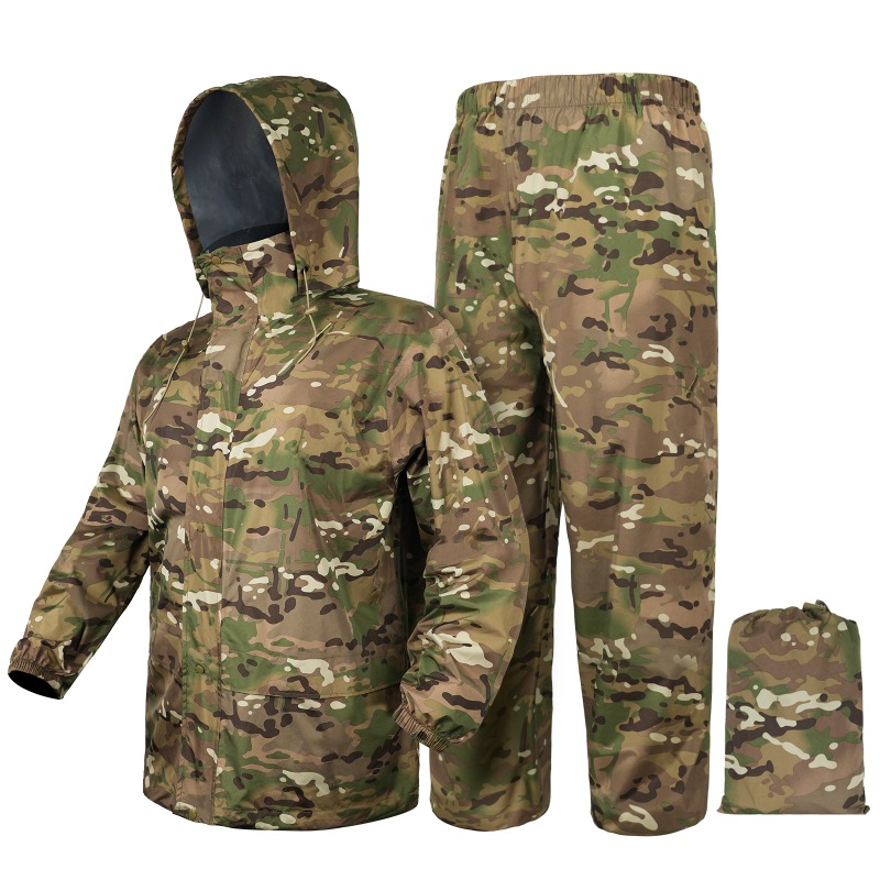 بدلة معطف وسروال مطر مقاومة لل - مراجعة Outdoor Hunting Coat وسعره